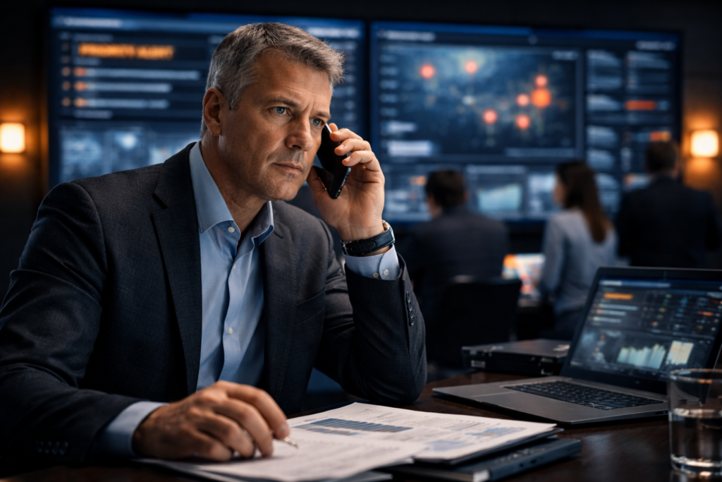 Krisenberater koordiniert Krisenreaktion im Operations Center